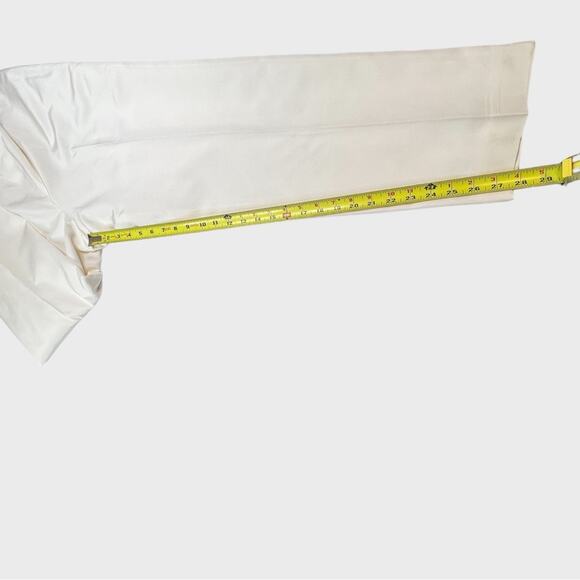 Ann Taylor Pant Suit Set Size 12 Silk Cotton Blend Ivory Lined - Picture 12 of 14